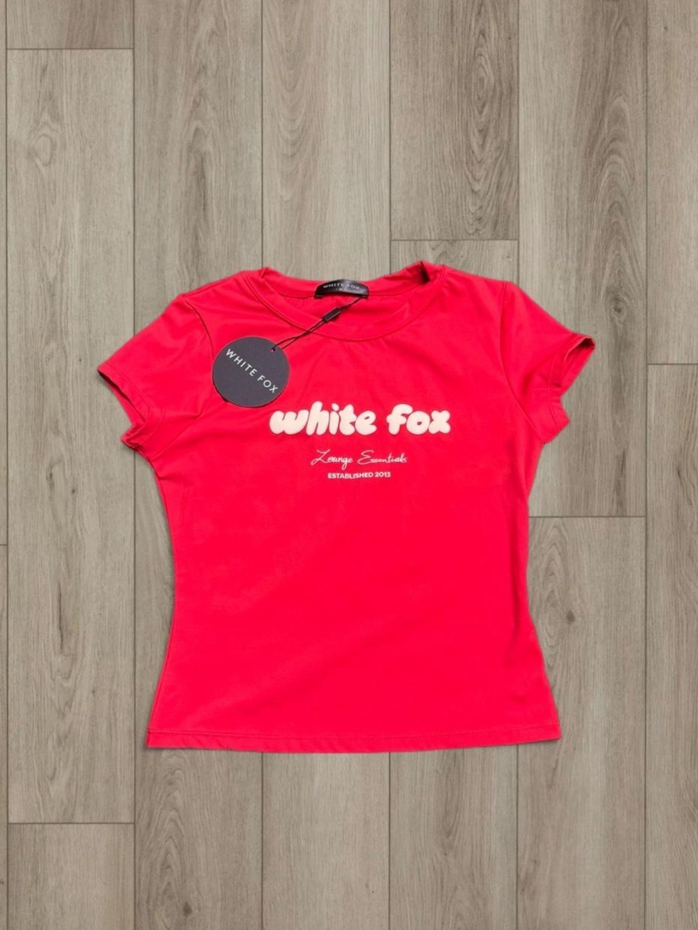 Red White Fox Baby Tee